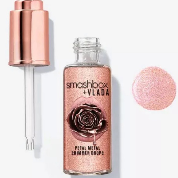 Smashbox Petal Metal Shimmer Drops Highlighter Rose new in box limited edition - Picture 2 of 7